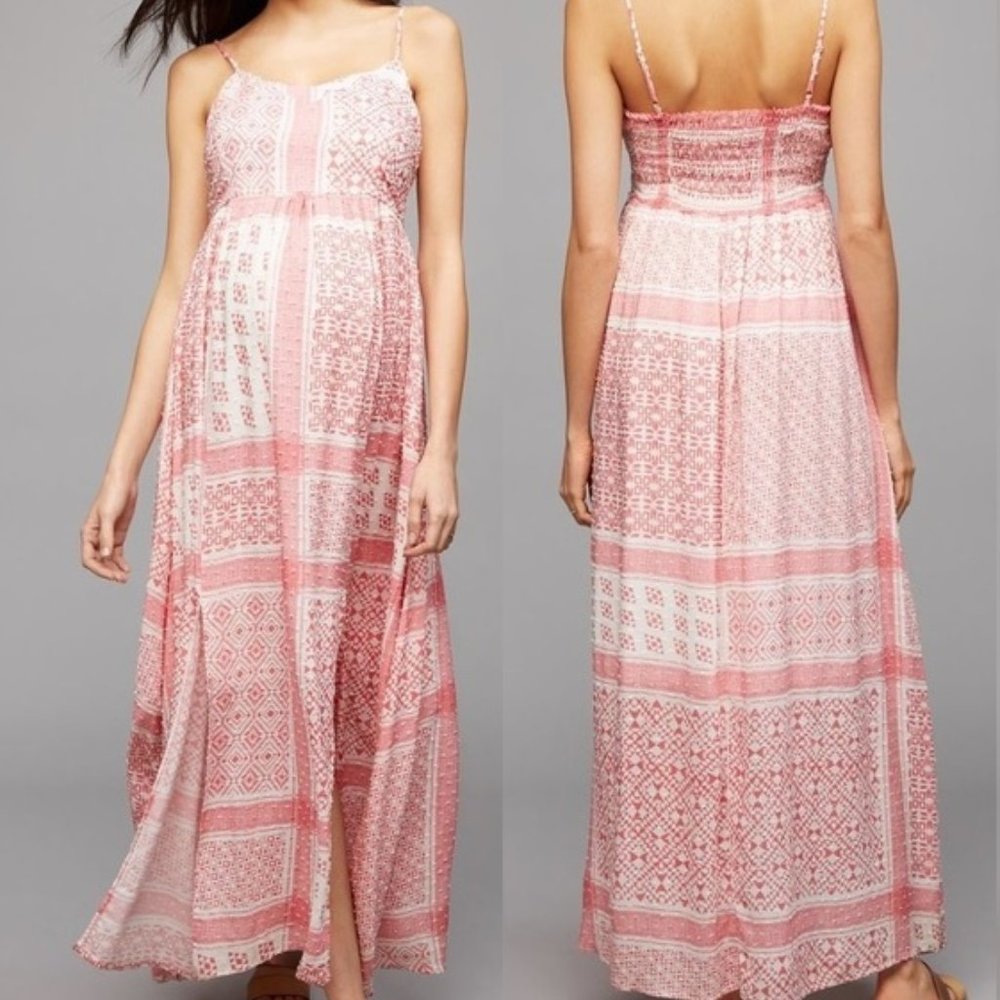 Moon & Sky Maxi Pattern Maternity Sundress - image 1